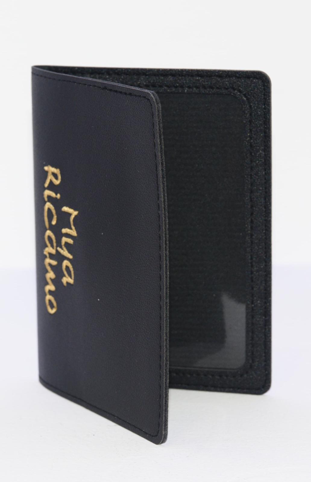 Porta documenti/passaporto in ecopelle